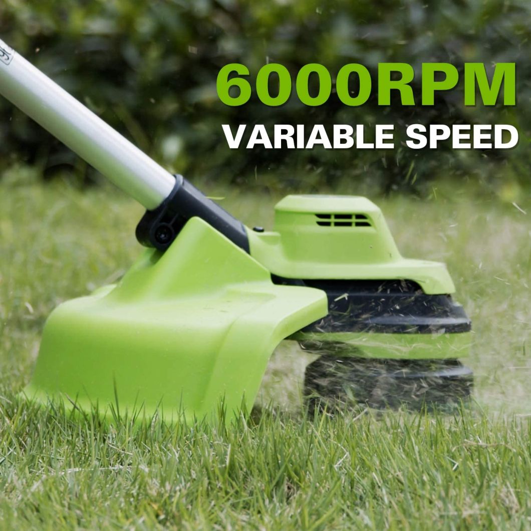 Double 4ah 2X20V Batteries Cordless/Electric Brushcutter/Grass Trimmer Garden Power Tools