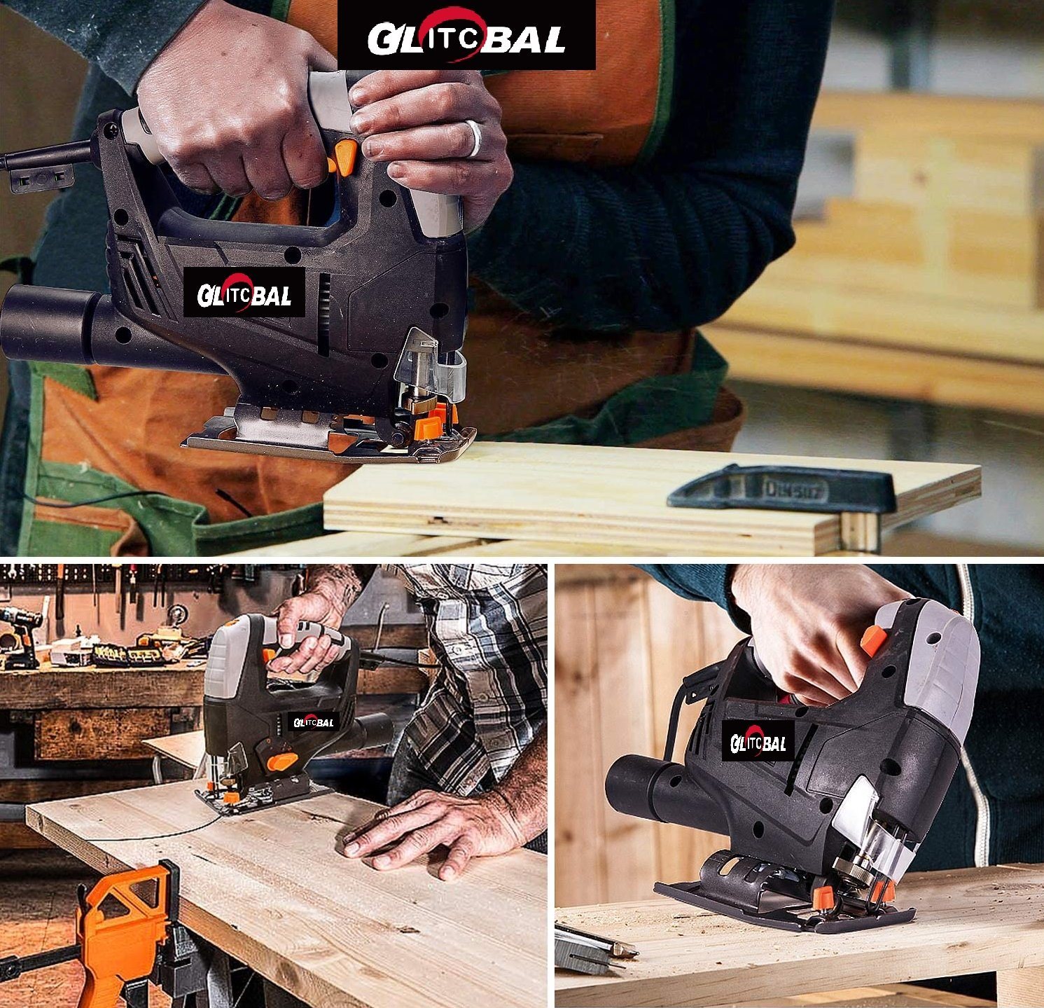 New Professional-Electric Jigsaw-Laser Precision-Woodworking Saw Machine-Power Tools