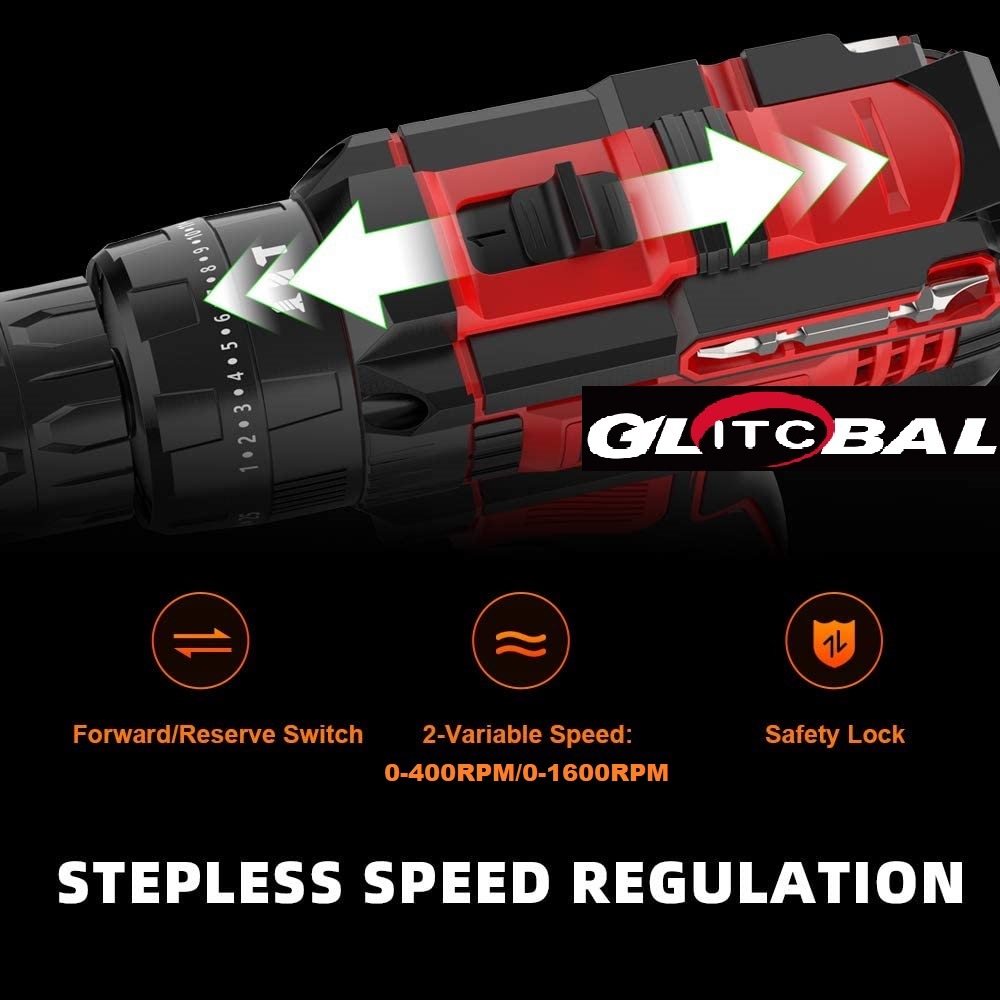 Brushless Motor-58nm Strongest Torque-Industry Use-Li-ion Battery-Cordless/Electric-Power Tool Machines-Impact Drill