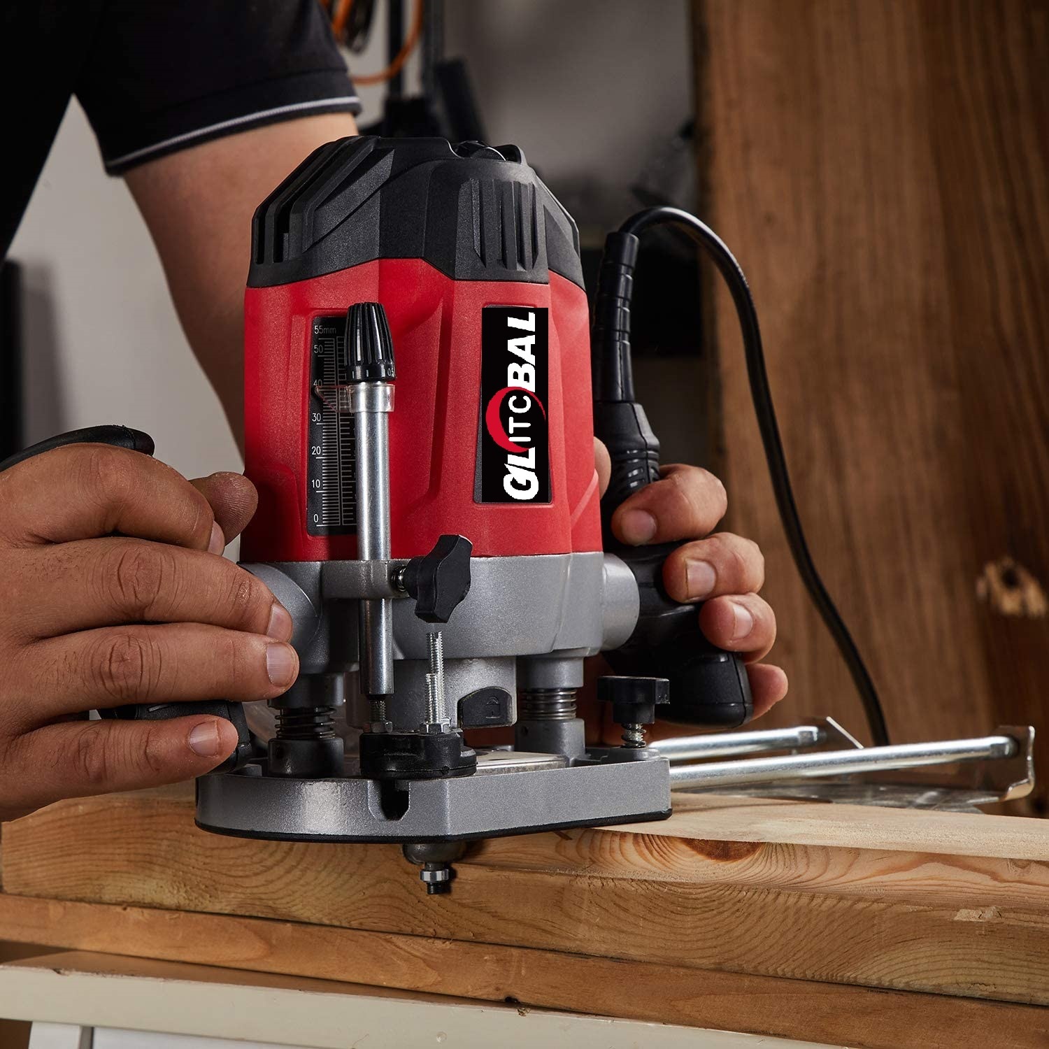 2022-Professional Model-Electric Woodworking-Engraving Machine-with Trimmer Base-Power Tools-Router
