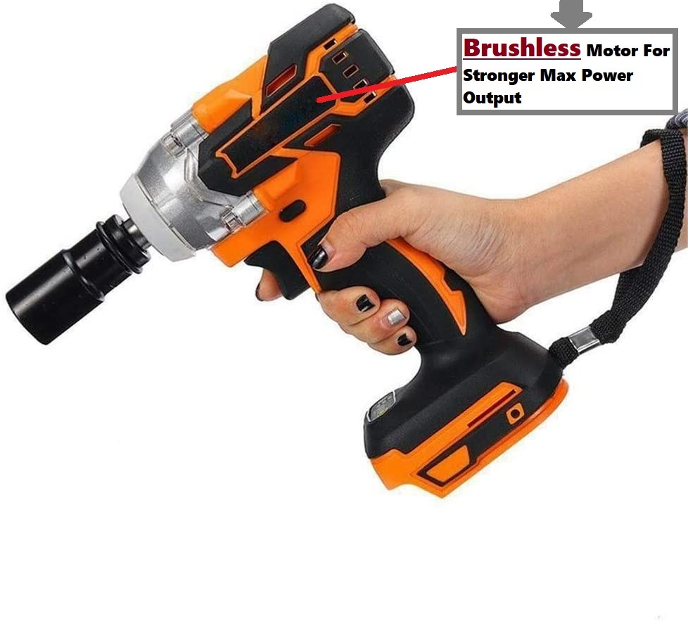 Powerful-Brushless Motor Design-DC20V Max Power Tool Family-Electric/Cordless-Impact Wrench