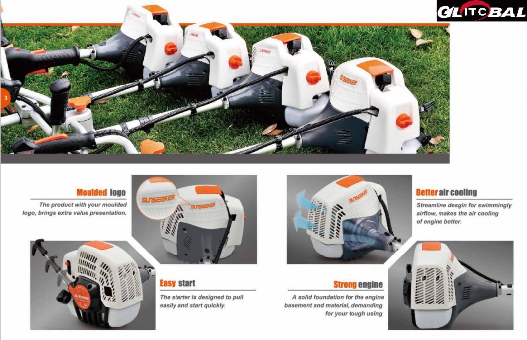 Euro V/EPA Emission Level Petrol Brush Cutter/Grass Trimmer Garden Tool