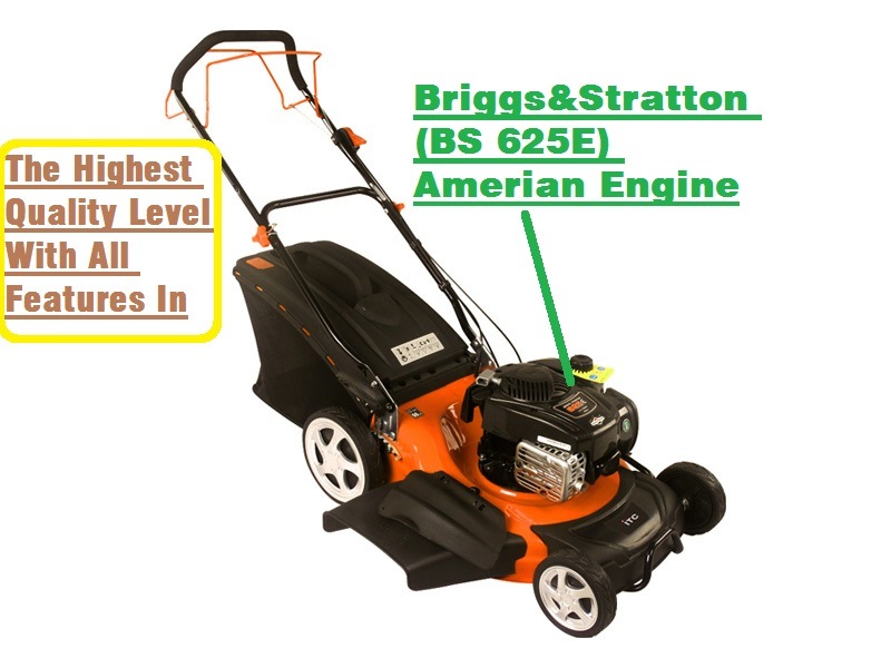 21inches Briggs&Stratton (BS) 625e Powerful Petrol Lawn Mower