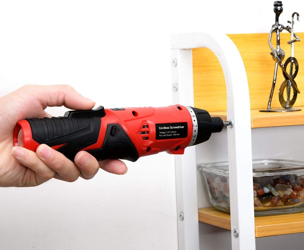3.6V Flodable Lithium-Ion Electric Cordless Screwdriver Set Power Tool