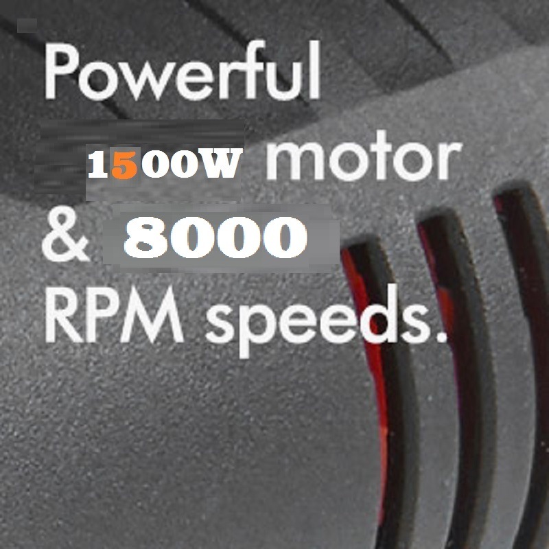 1500W 180mm Professional Electric Angle Grinder Power Tool