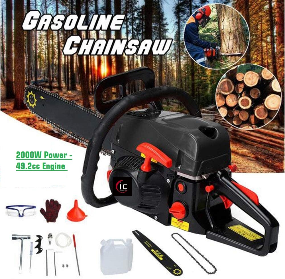 49.2cc 2000W Petrol Chain Saw Garden Power Tool