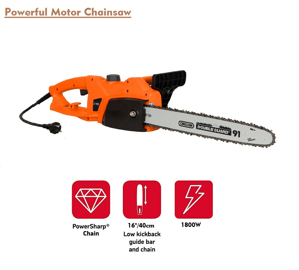 SDS Professional Electric Garden Chainsaw-Wood/Tree Cutting Power Machine Tools Chainsaw