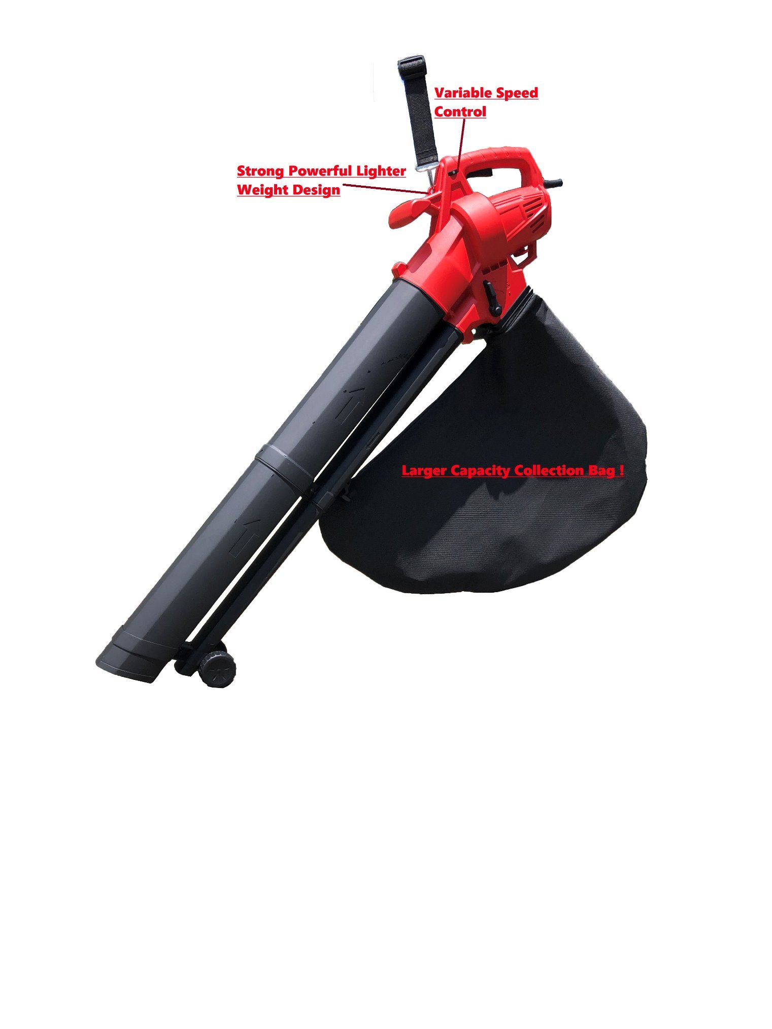3500W Super Powerful Electric Garden Blower/Vacuum/Shredder-Power Tool