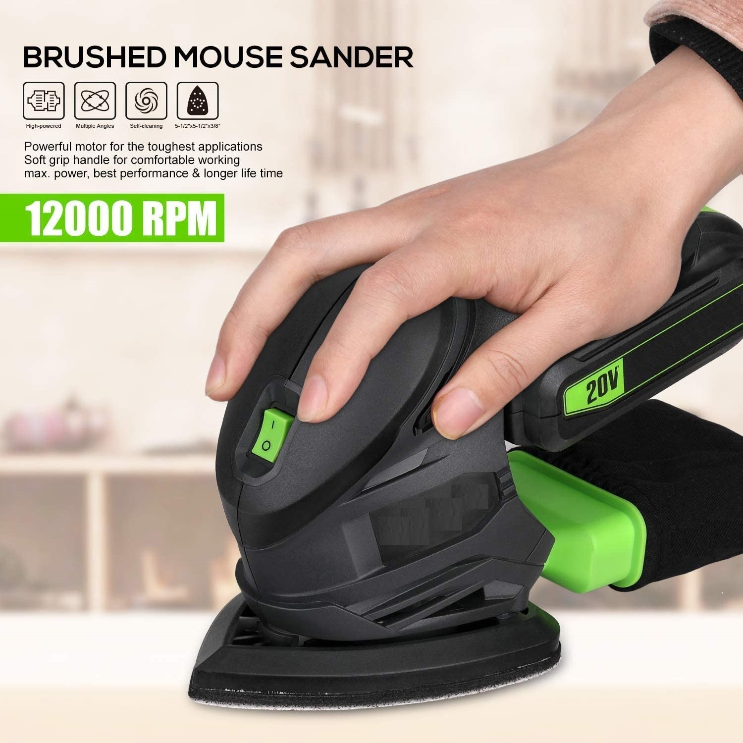 New 10% off Discount-DC12V Li-ion Battery-Cordless/Electric Multi-Functional Sander/Polisher-Power Tools