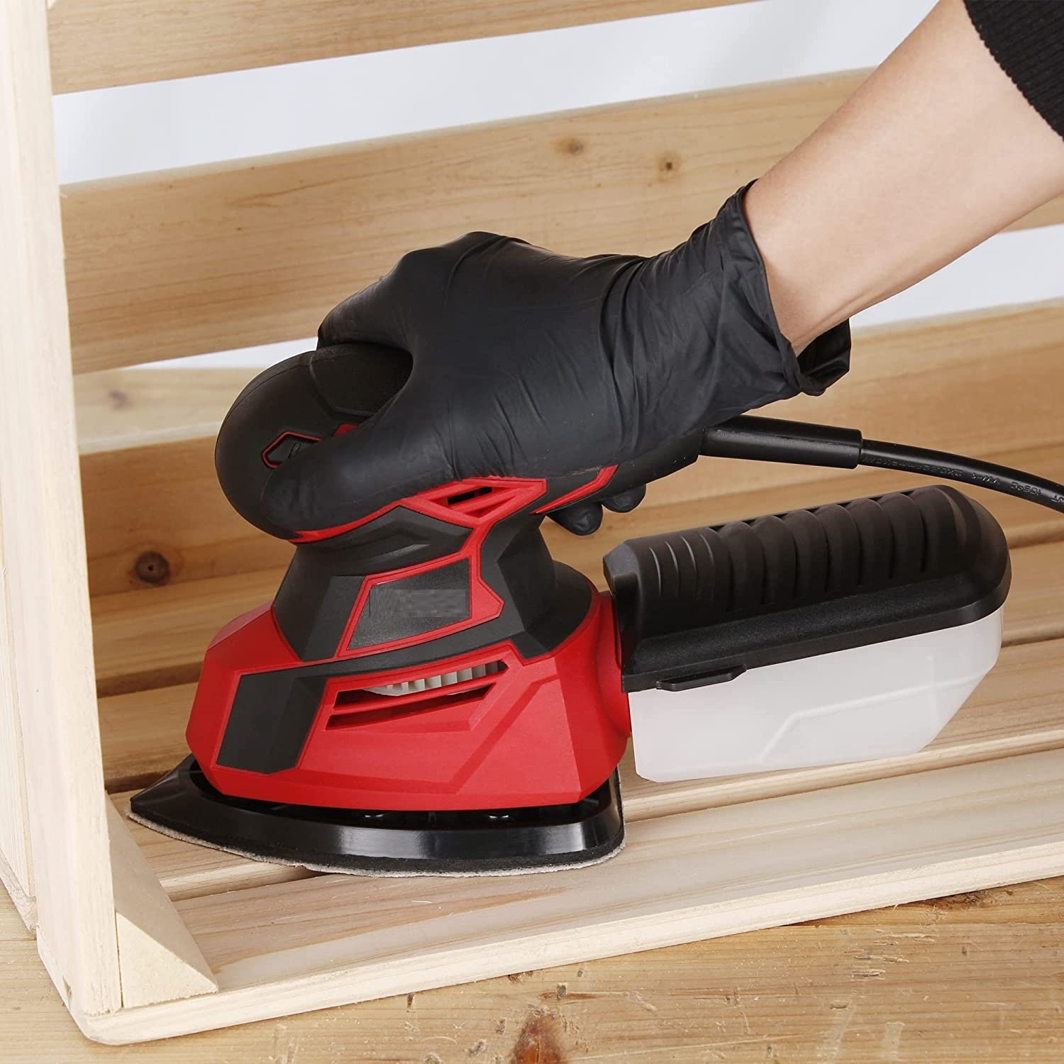 2022-New Powerful-Electric Woodworking-Palm/Orbital-1/3 Sheet-Aluminium Base-Sanding Power Tool-Machine Sander
