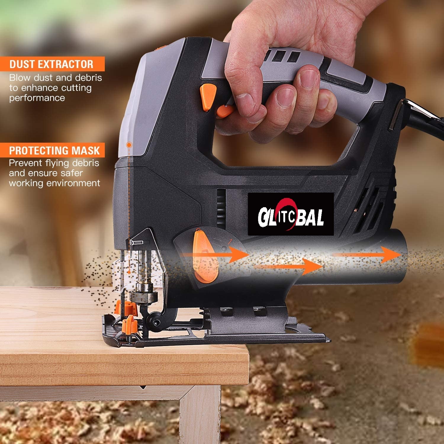 New Professional-Electric Jigsaw-Laser Precision-Woodworking Saw Machine-Power Tools