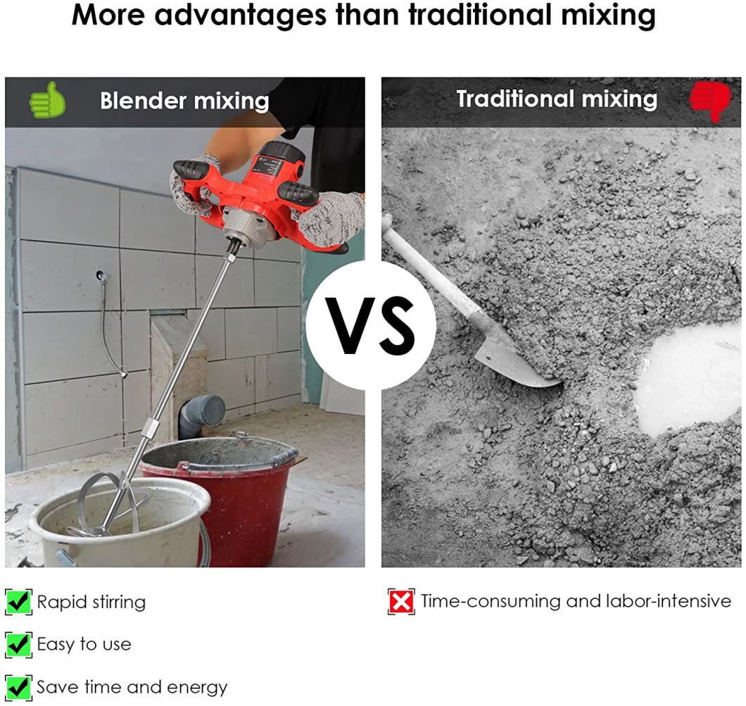 2022-New Professional-Hand-Held Portable-Electric Construction Machine-Power Tools-Concrete Mixers