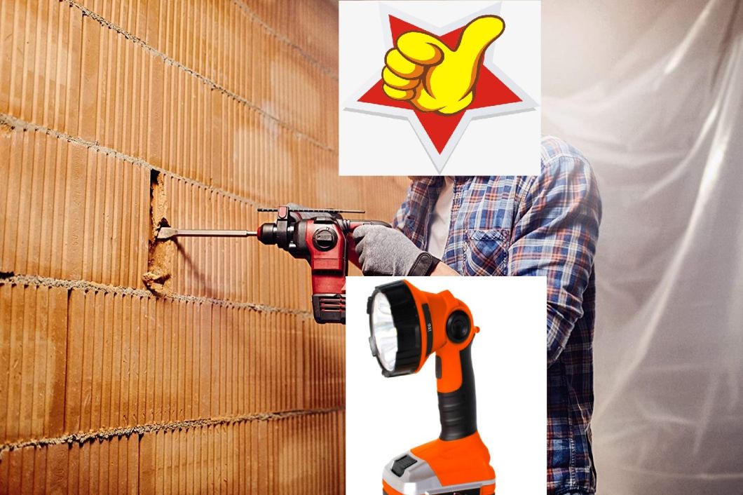 Professional Compatible-Li-ion Battery-Cordless/Electric-Super Brightness/Shining-LED Torch/Working Light-Power Tools