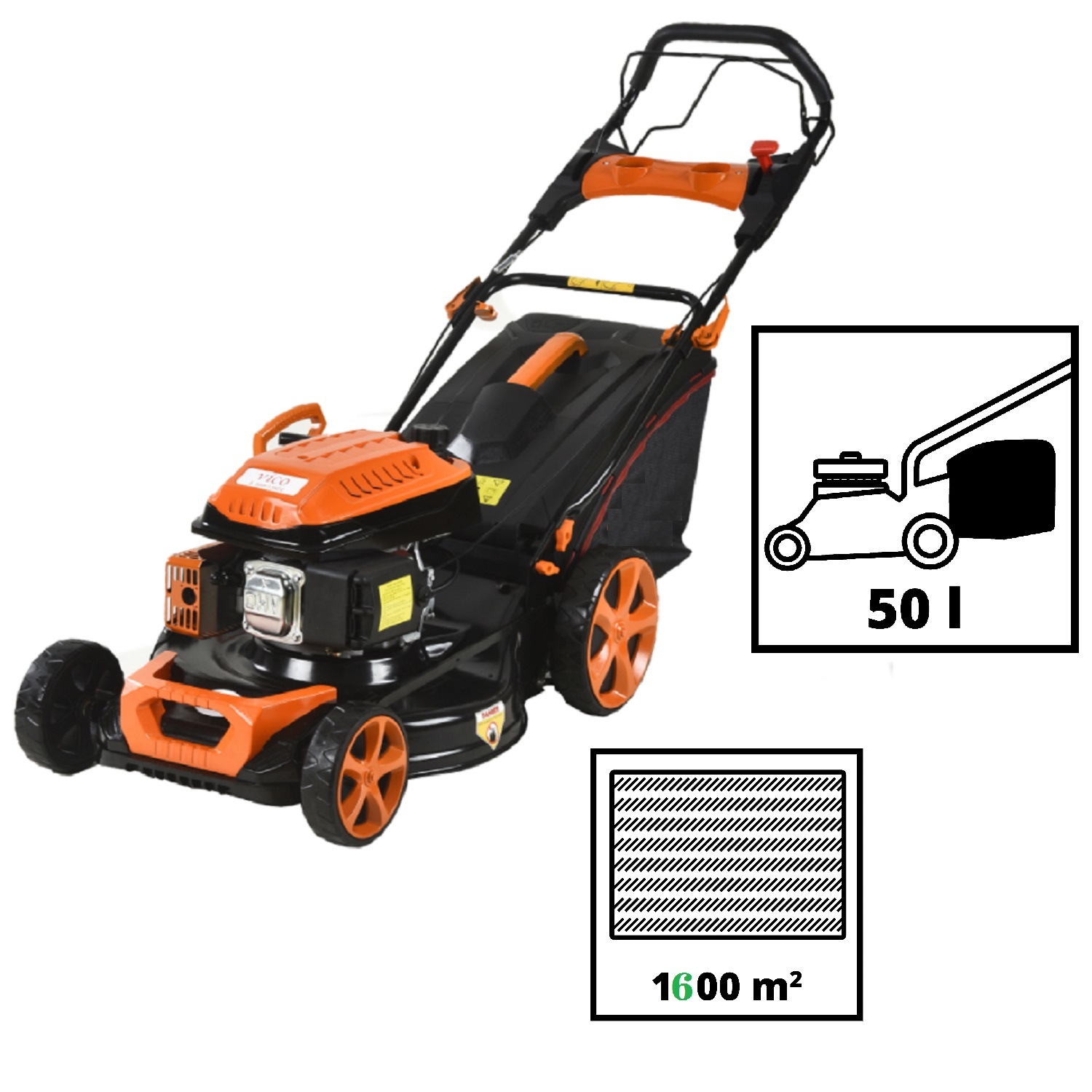 Professional Petrol Garden Lawnmower 2600W Powerful Engine Tools