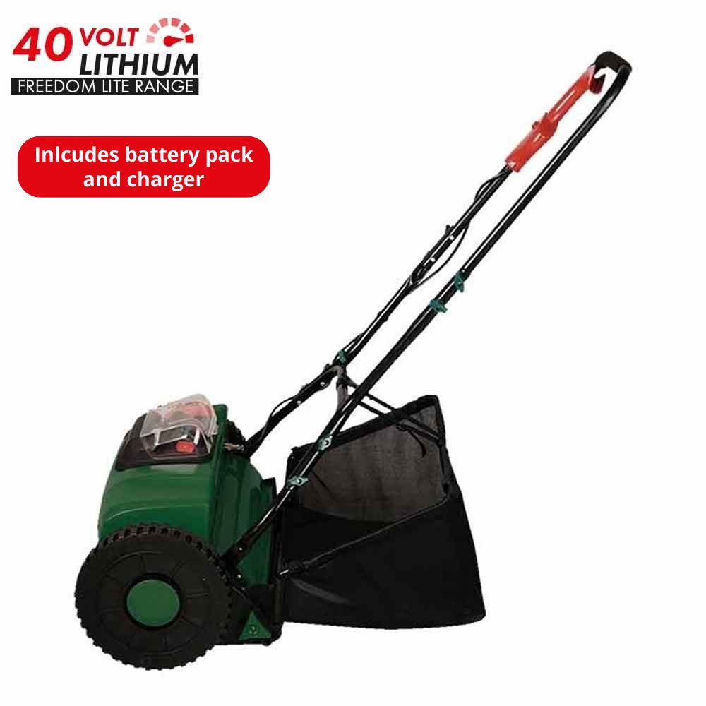 40V Electric Li-ion Cordless Cylinder/Reel Lawnmower Garden Power Tool