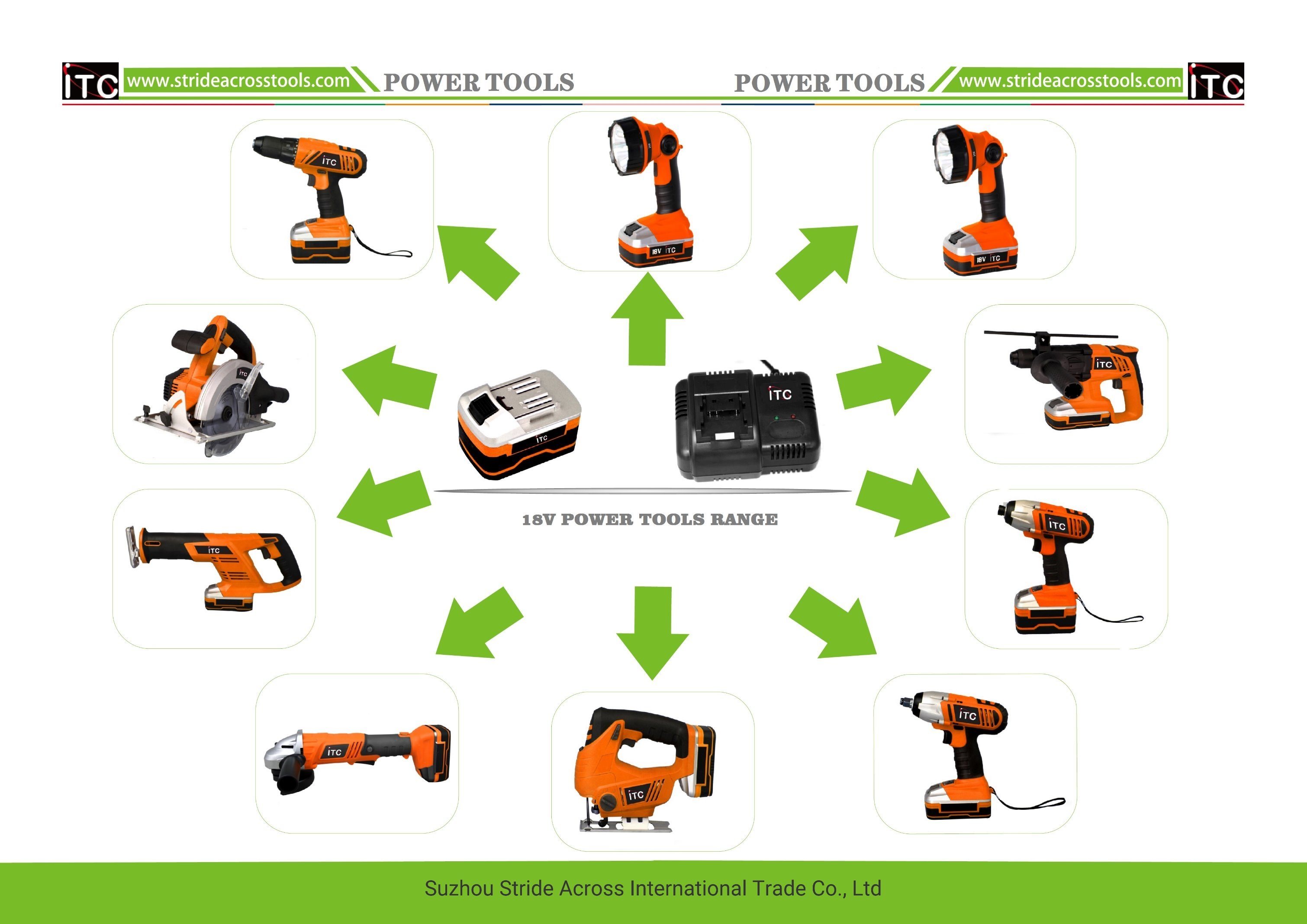 18V Powerful Lithium Battery Cordless Drill Power Tool