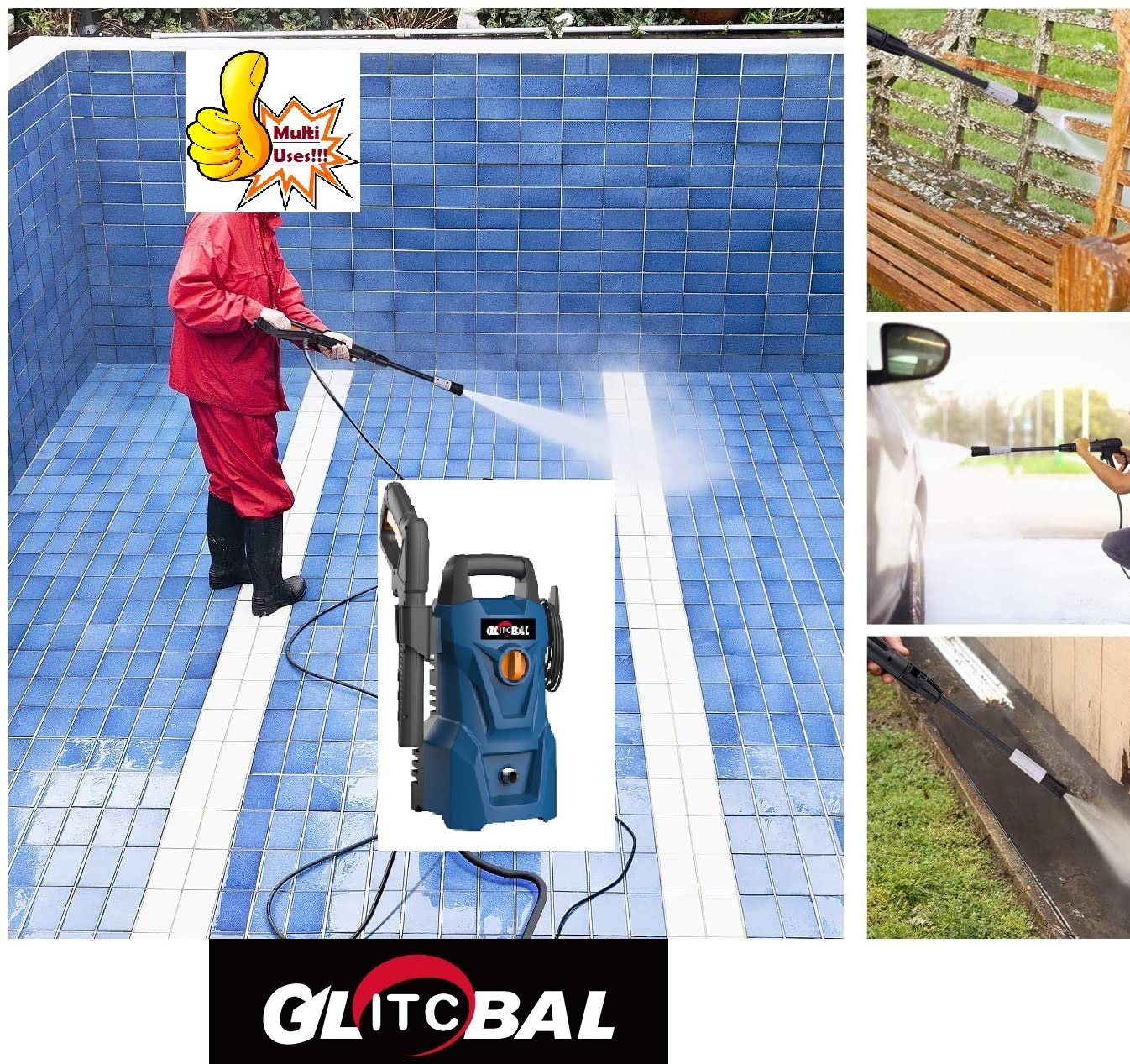 Light Weight Electric High Pressure Washer Power Cleaning Tool