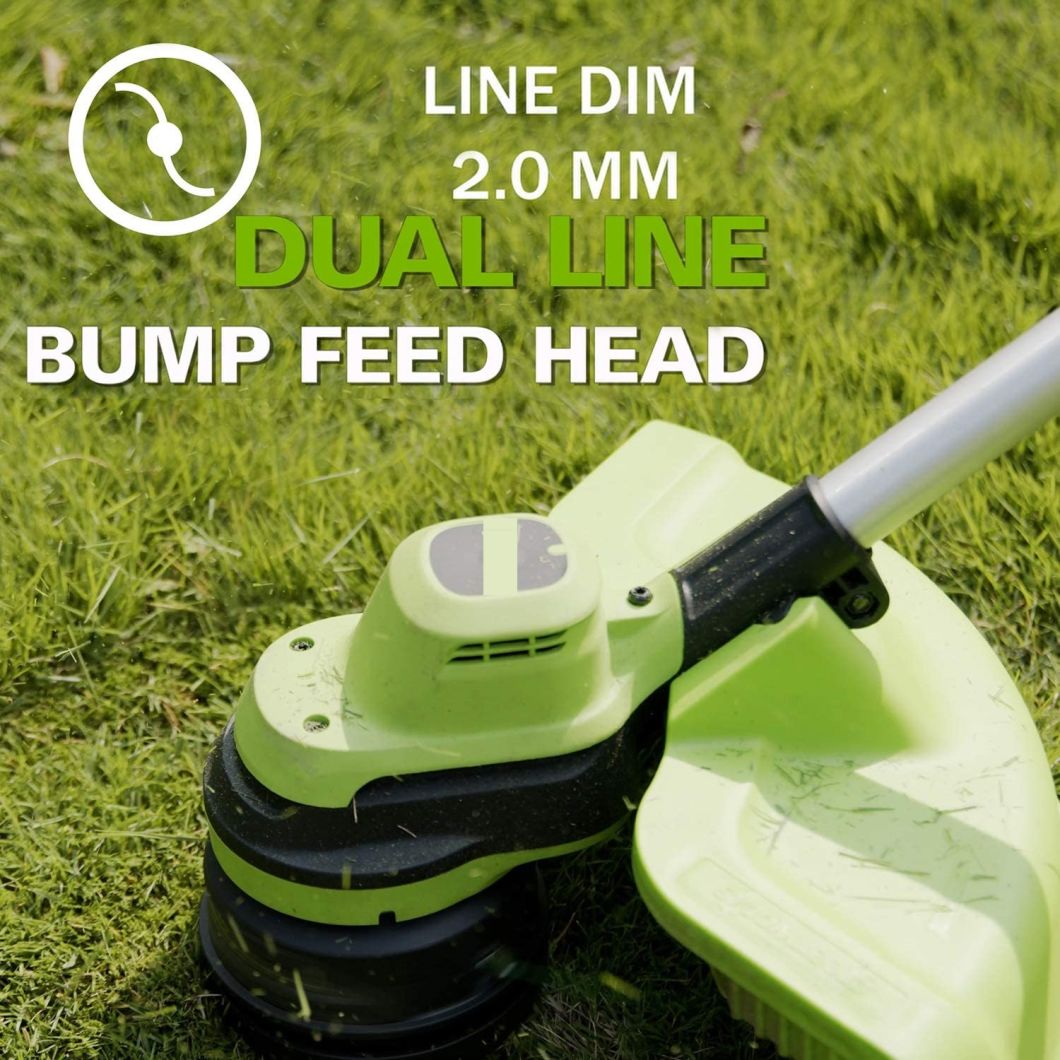 Double 4ah 2X20V Batteries Cordless/Electric Brushcutter/Grass Trimmer Garden Power Tools