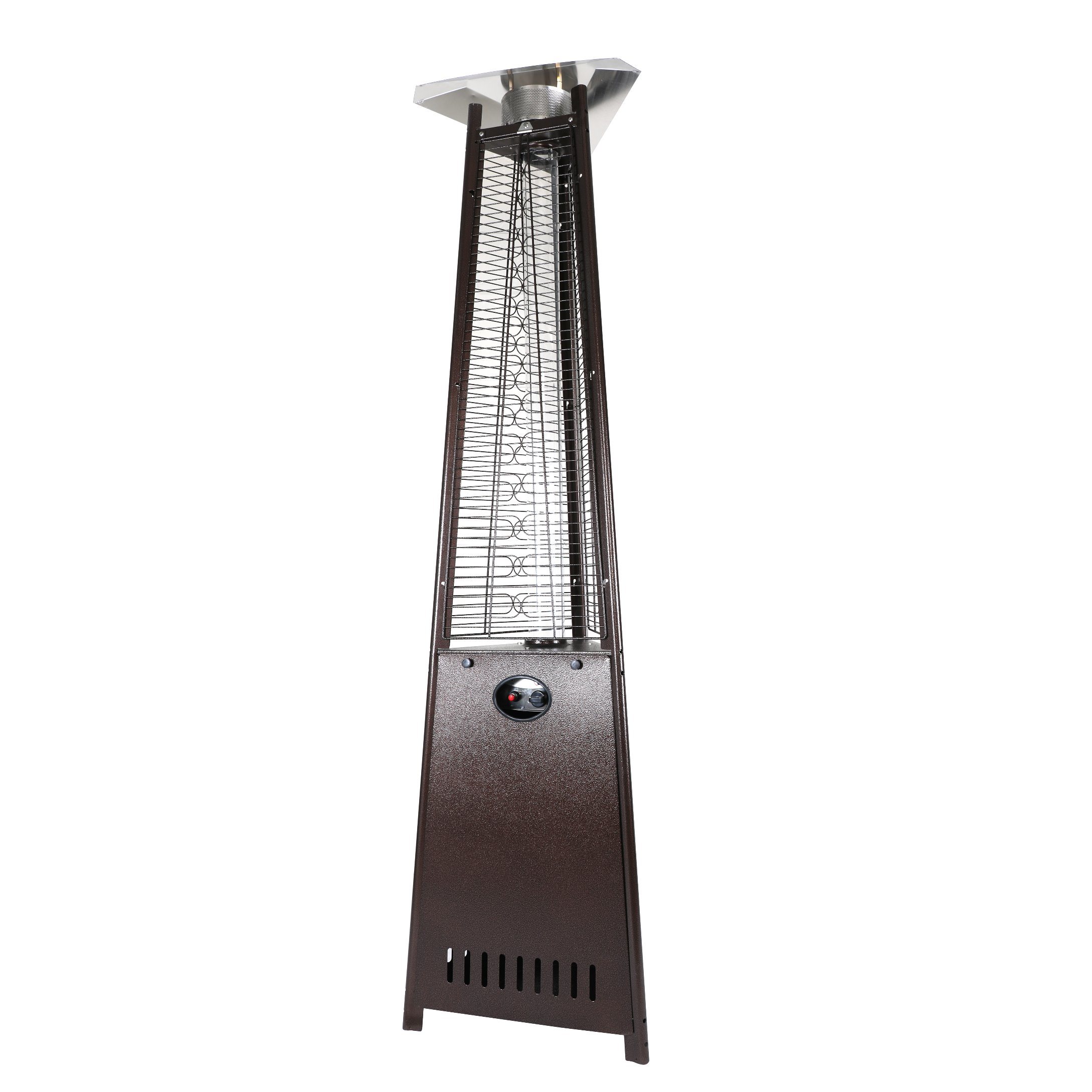 2021-2022-New Outdoor-Propane Gas Tower Patio Standing Heater-13kw Power-Stainless Steel Material