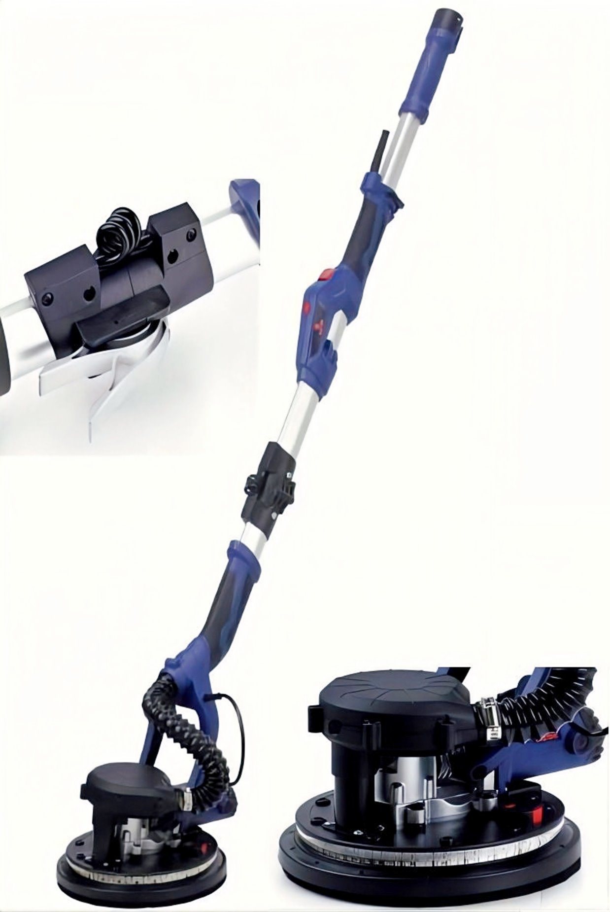 New Handle Design-2strips LED Light-Professional Electric-Drywall Sander/Wall Polisher-Polishing Machine-Power Tools