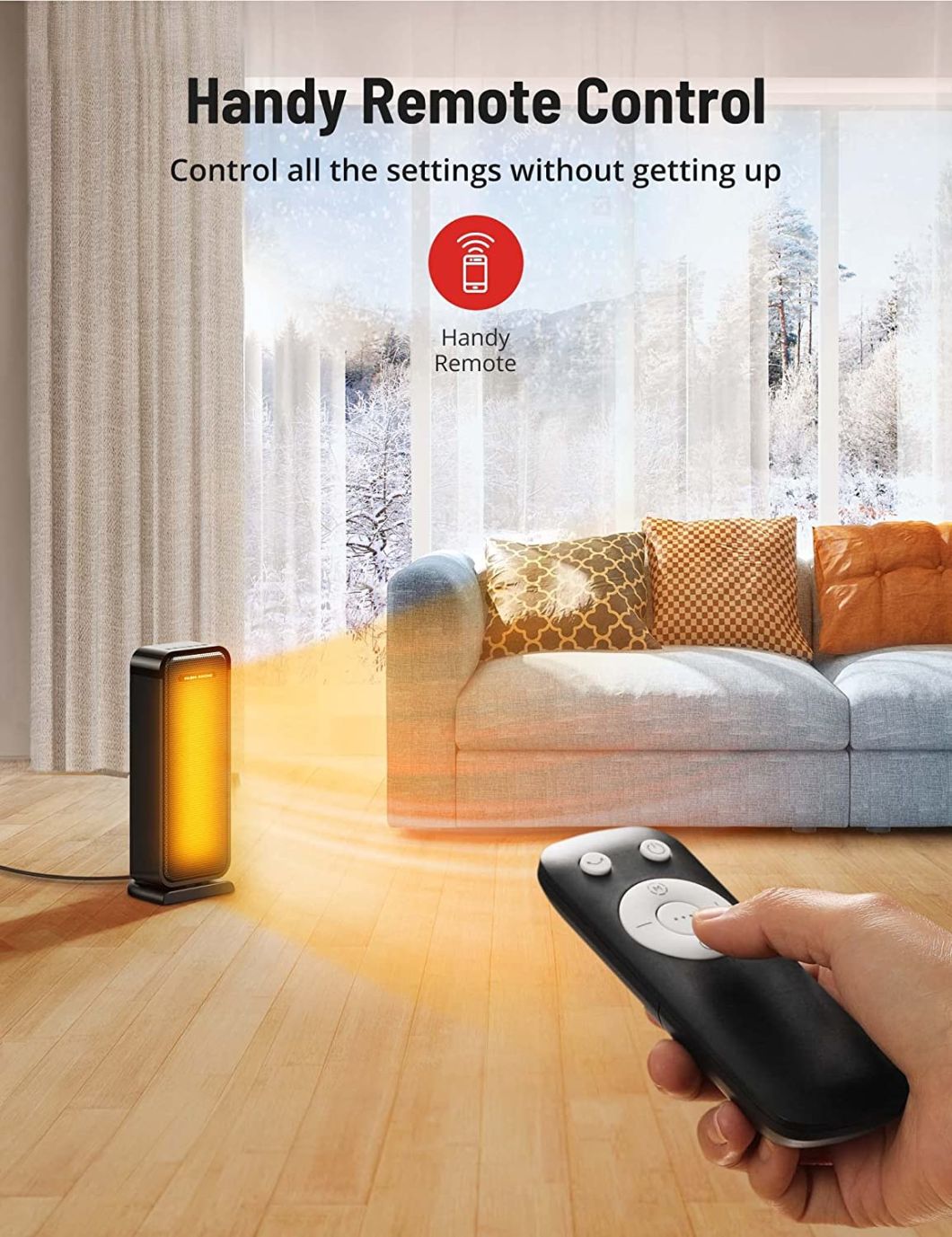 New Outdoor-Winter Warmer-Hotel/Resturant/Garden/Patio-Electric Remote Control-Heaters